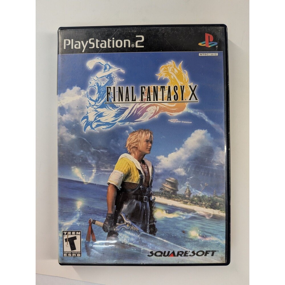 Final Fantasy X 10 PlayStation 2 PS2 Black Label Case No Manual Tested Works